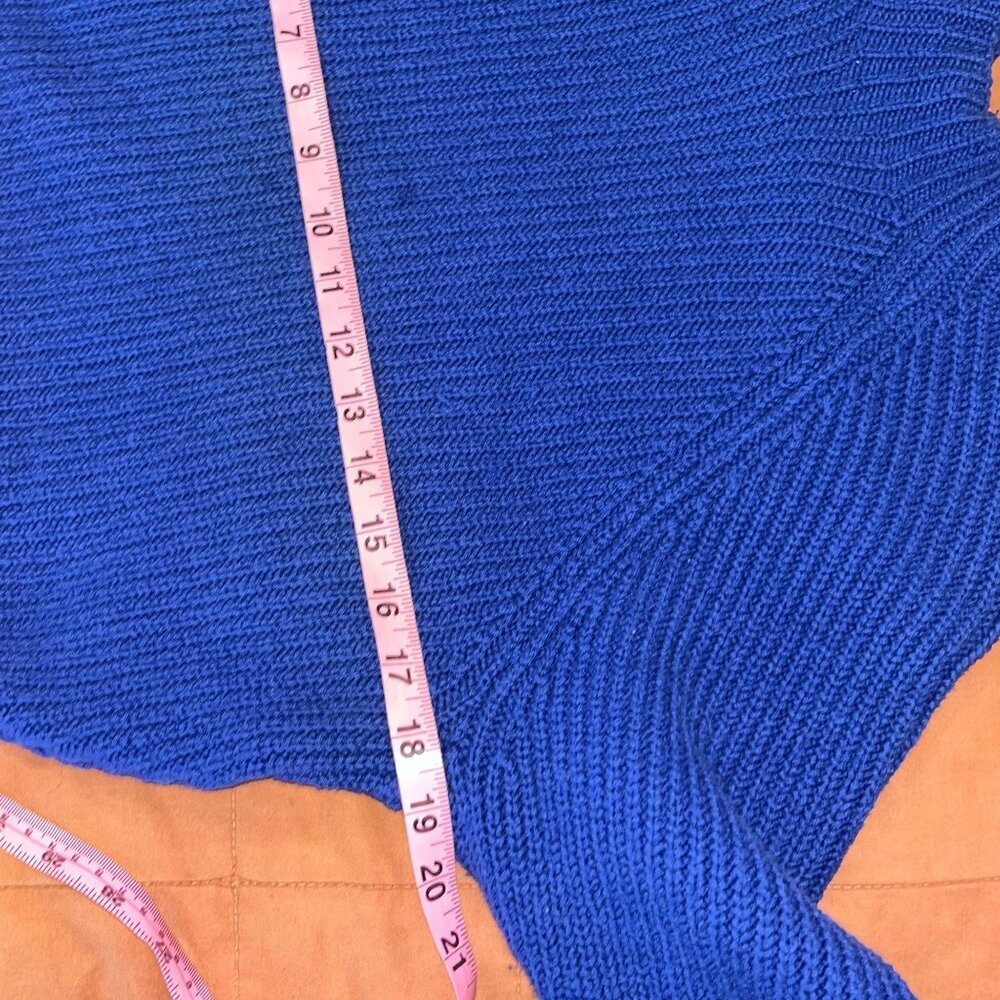 Hollister Womens Blue Knitted Cropped Sweater Size S - Picture 6 of 8